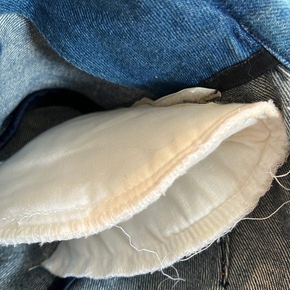 A.B.S. BLUE LABEL Jean denim Jacket W/Gold Trim Decor, Womens Size M - Picture 13 of 14